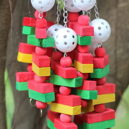 Bird Toys For Parrots Wooden Parrot Supplies Gray Parrot Birds Alex Sun Biting Stairs Swing Wood Bird Toy Swing Banana Bunches