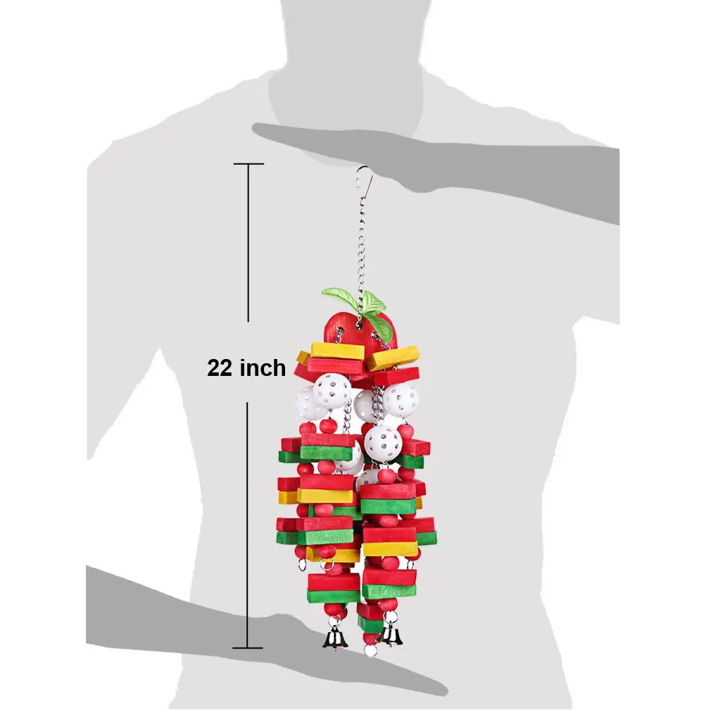 Bird Toys For Parrots Wooden Parrot Supplies Gray Parrot Birds Alex Sun Biting Stairs Swing Wood Bird Toy Swing Banana Bunches