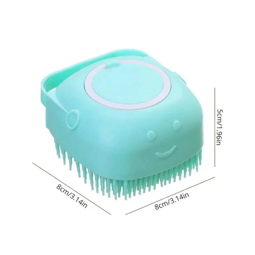 Pet Bathing Brush Soft Silicone Massager Brush Shower Gel Bathing Brush Clean Tools Comb Dog Cat Cleaning Grooming Supplies